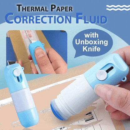 Correction Fluid & Box Opener – Erase Info, Open Boxes
