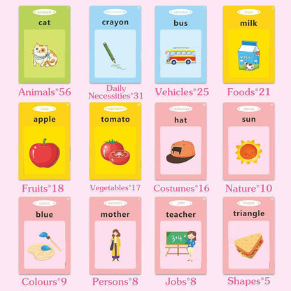 📚Talking Flash Cards – Bilingual Learning Toy for 3-6 Year Old Kids