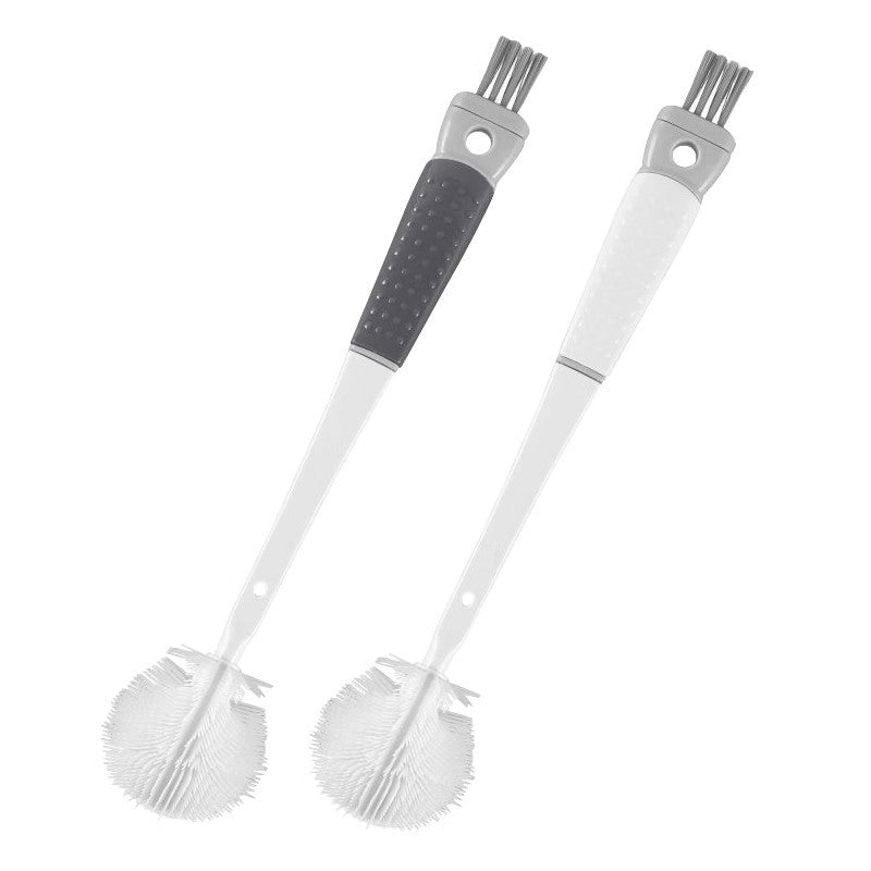 Detachable Long-Handle Silicone Cup Brush – Deep Reach for Tall Cups | Scratch-Free | for Thermos, Baby Bottles & Water Bottles