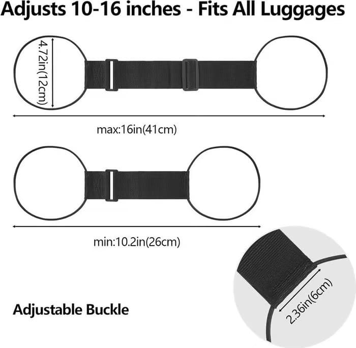 Elastic Luggage Connector Strap – Adjustable & Strong