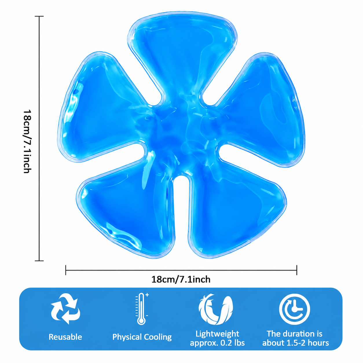 🧊Reusable Gel Ice Pack Hat Inserts for Head Cooling