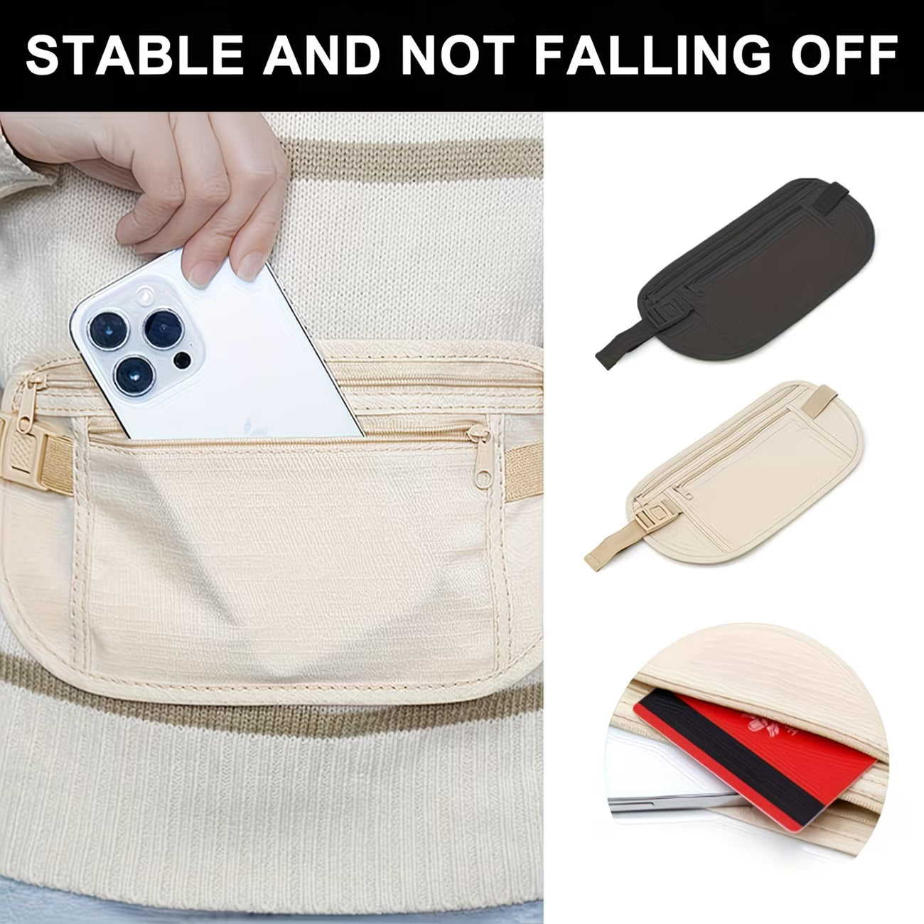Multi-Functional Anti-Theft Close-Fit Waist Bag — Outdoor Sports, Commuting & Trips