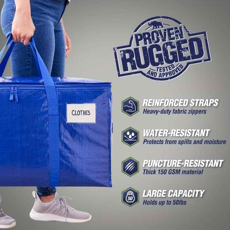 🧺 Large Capacity Waterproof Storage Bag for Clothes & Blankets