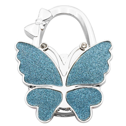 🦋✨ Sparkly Butterfly Foldable Handbag Hook – Cute Portable Non-Slip Purse Hanger for Girls, Travel & Restaurants