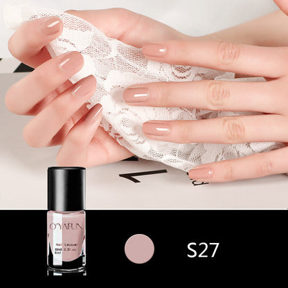 Quick-drying, no-bake, long-lasting, peelable nail polish for manicure