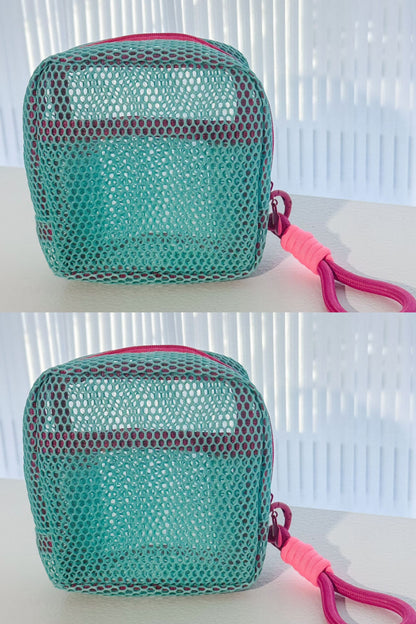 ডোপামিন রঙের গ্রিড স্টোরেজ ব্যাগ 