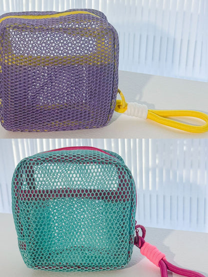 ডোপামিন রঙের গ্রিড স্টোরেজ ব্যাগ 