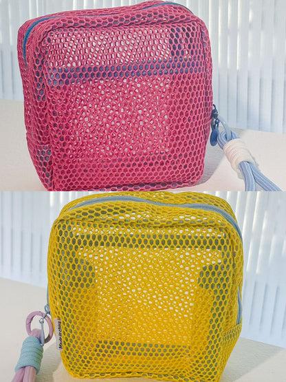 ডোপামিন রঙের গ্রিড স্টোরেজ ব্যাগ 