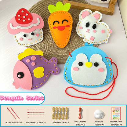 Safe DIY Felt Animal Sewing Set