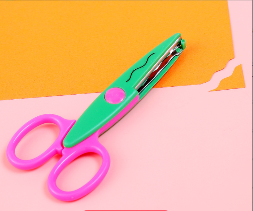 Children's DIY sawtooth wavy scissors, art paper cutting