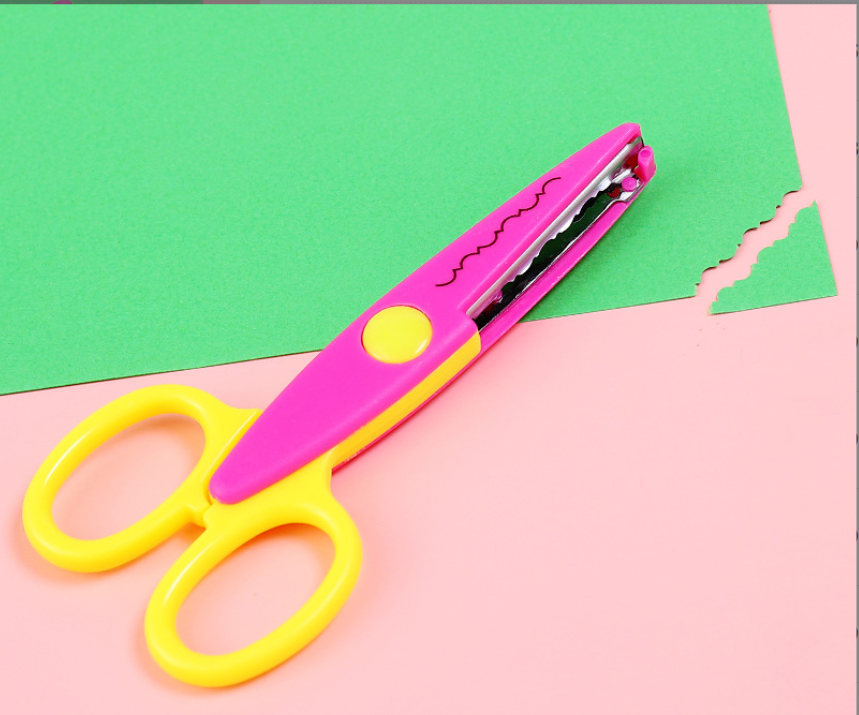 Children's DIY sawtooth wavy scissors, art paper cutting