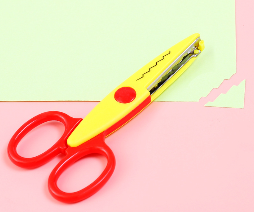 Children's DIY sawtooth wavy scissors, art paper cutting