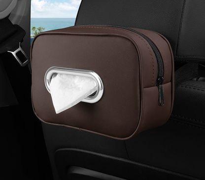 Leather Car Tissue Box