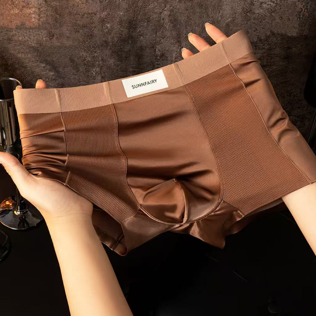 Men's Mesh Satin Briefs