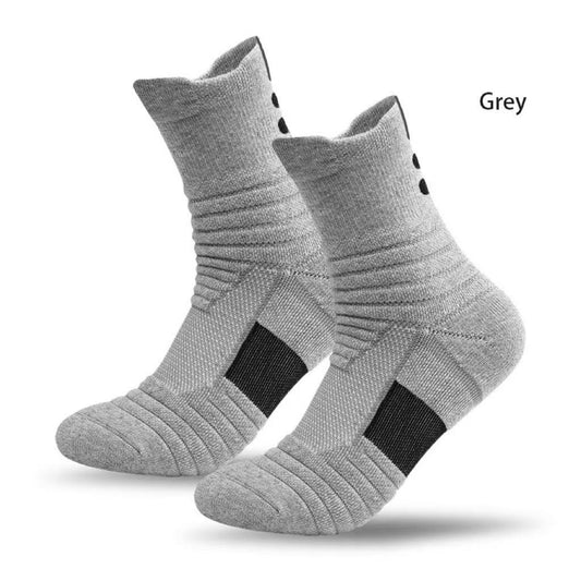 【3 pairs】Men's basketball socks, breathable and non-slip, outdoor sports socks