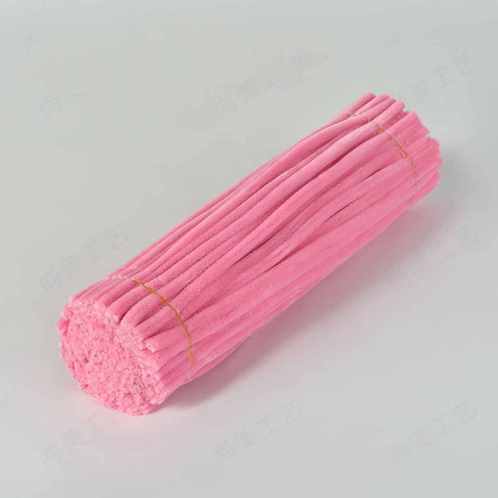 【100 Pcs】DIY handmade twisting stick，Soft plush craft sticks