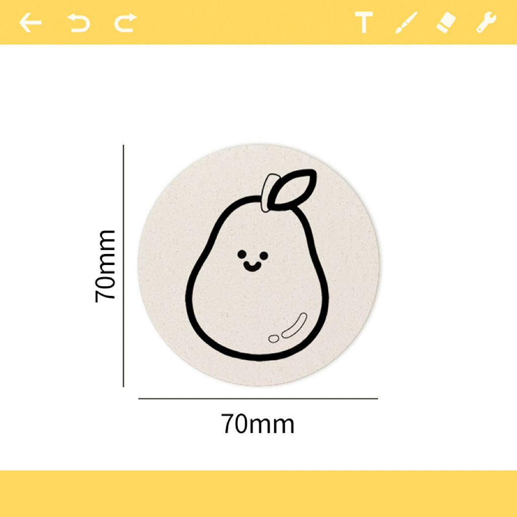 3D Sponge Canvas Round Paper, Color First and Then Drip Water to Create a 3D Artwork