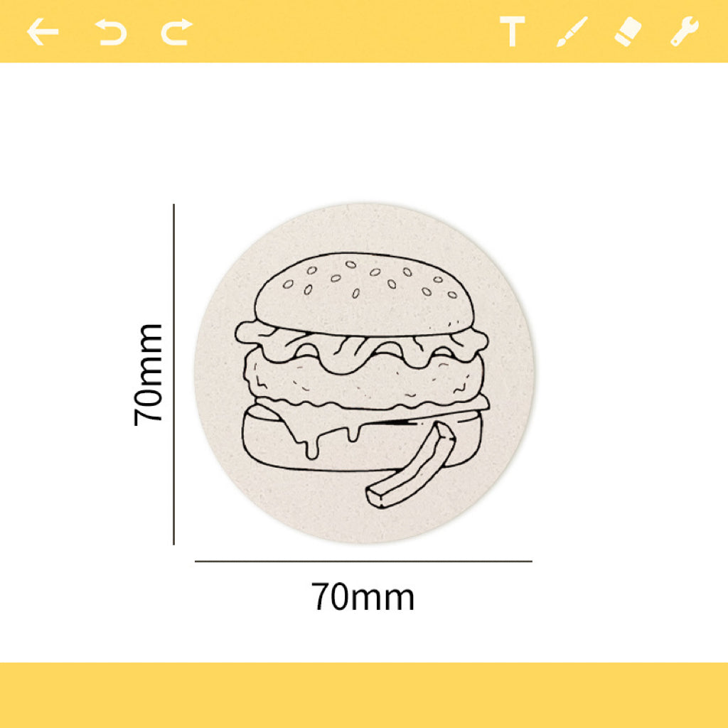 3D Sponge Canvas Round Paper, Color First and Then Drip Water to Create a 3D Artwork