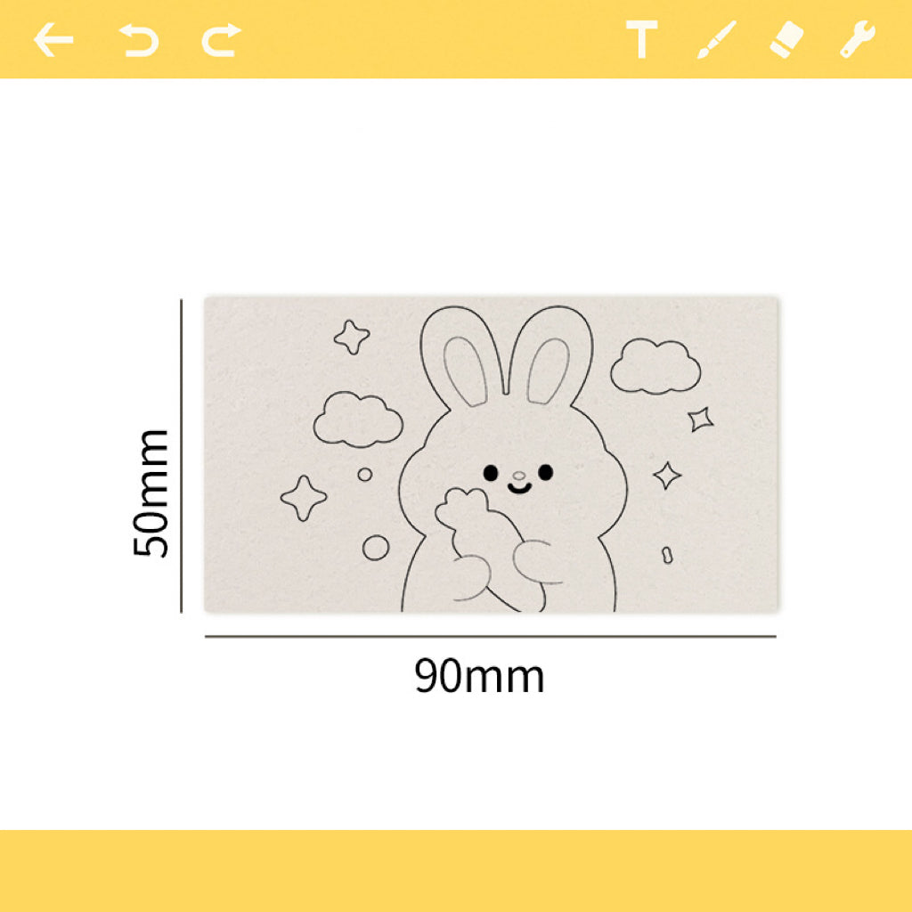 3D Sponge Canvas Round Paper, Color First and Then Drip Water to Create a 3D Artwork