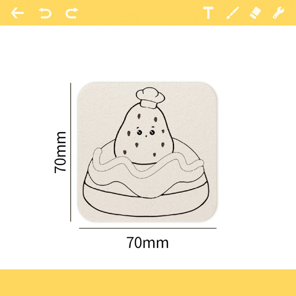 3D Sponge Canvas Round Paper, Color First and Then Drip Water to Create a 3D Artwork