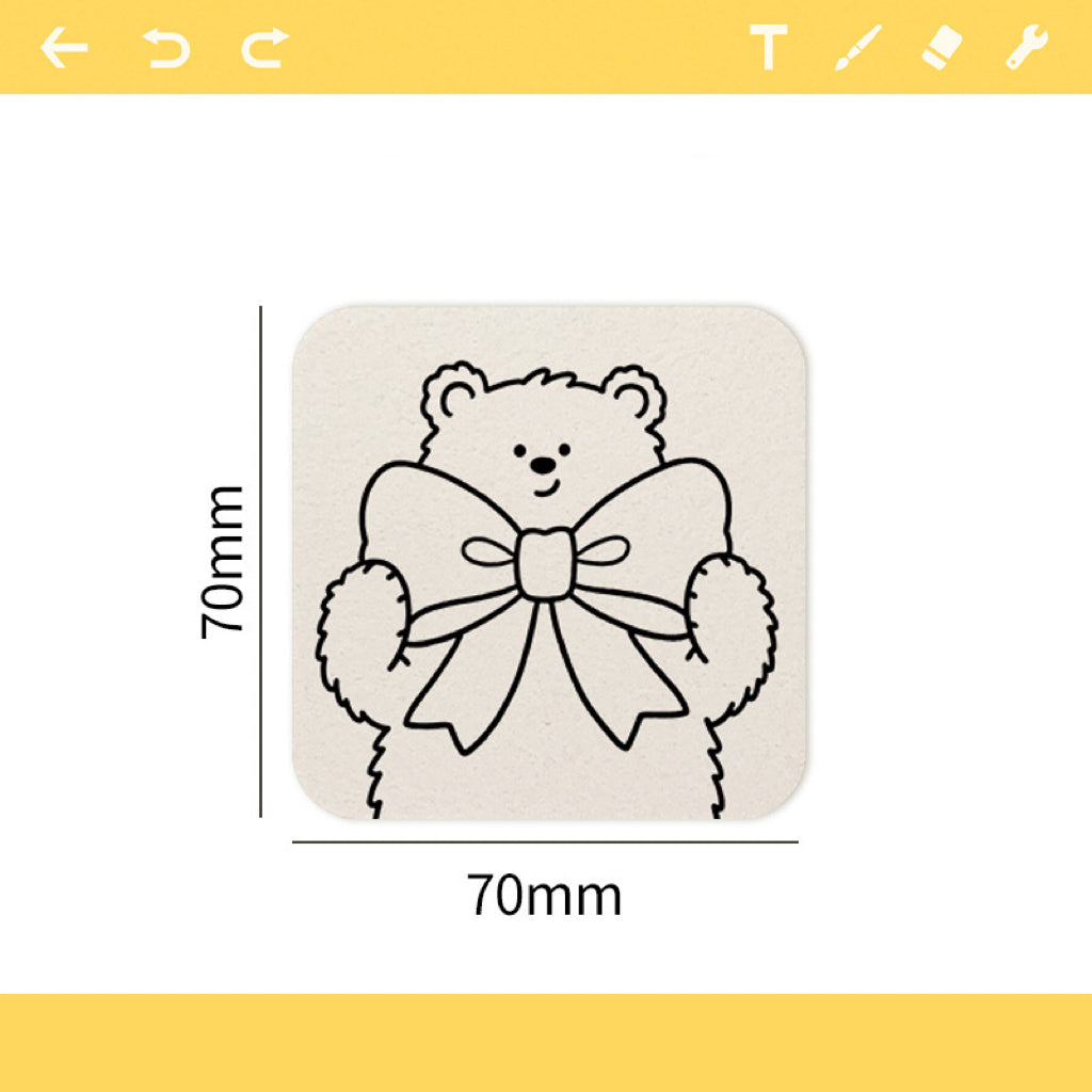 3D Sponge Canvas Round Paper, Color First and Then Drip Water to Create a 3D Artwork