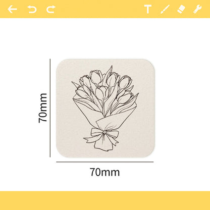 3D Sponge Canvas Round Paper, Color First and Then Drip Water to Create a 3D Artwork