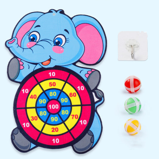 Children's Throwing Target Toy, Cartoon Target with Soft Ball Tossing