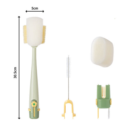 Upgraded 5-in-1 Multi-Functional Sponge Brush — Cleans Cups, Thermoses, Baby Bottles, and More