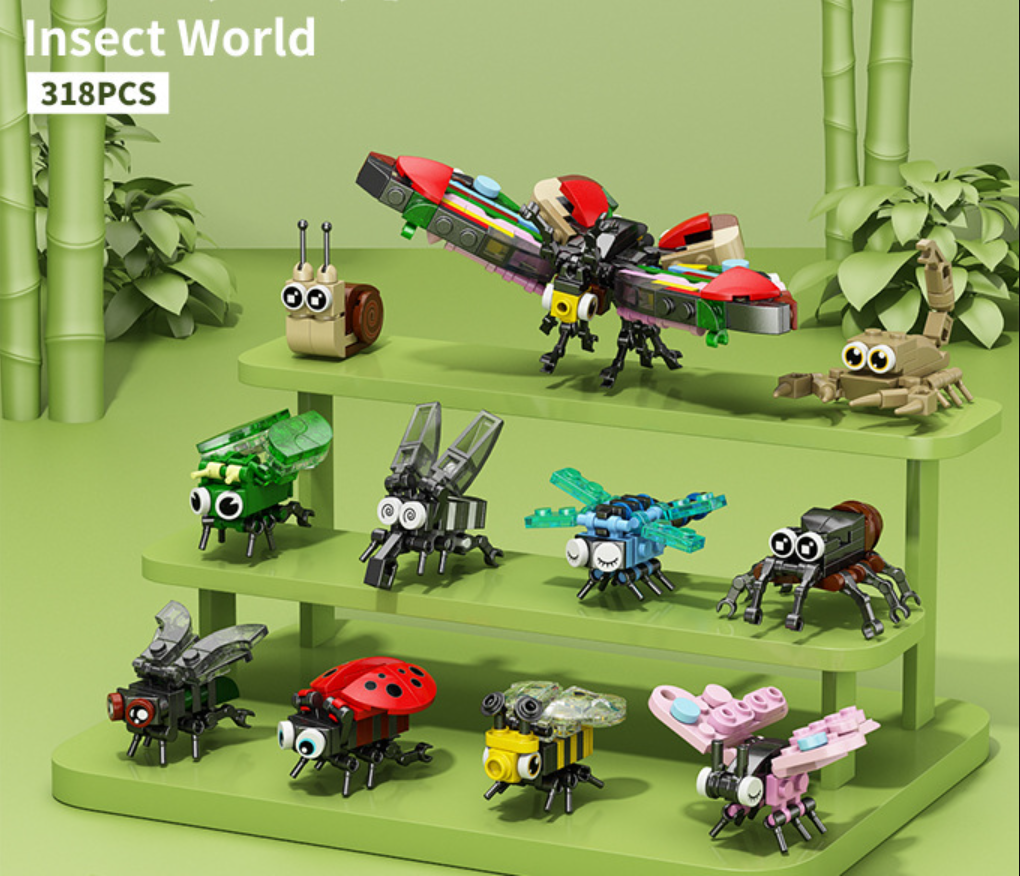Cartoon Animal Mini Blocks for Kids — Assembly Toy