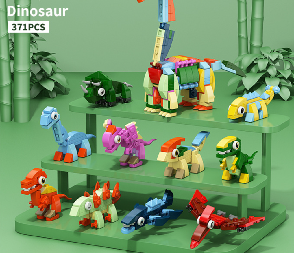 Cartoon Animal Mini Blocks for Kids — Assembly Toy