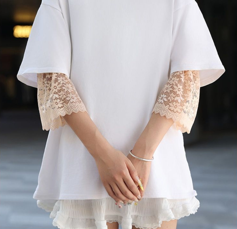 Stretch Lace Half Sleeve — UV Shield, Conceals Imperfections