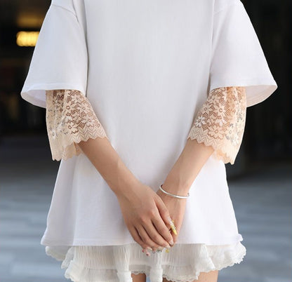 Stretch Lace Half Sleeve — UV Shield, Conceals Imperfections