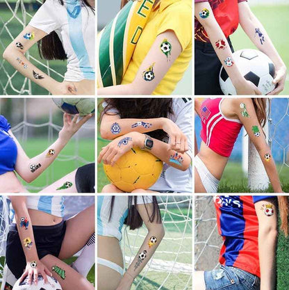 ⚽🏆Football Fan Tattoo Stickers – Wear Your World Cup Spirit!