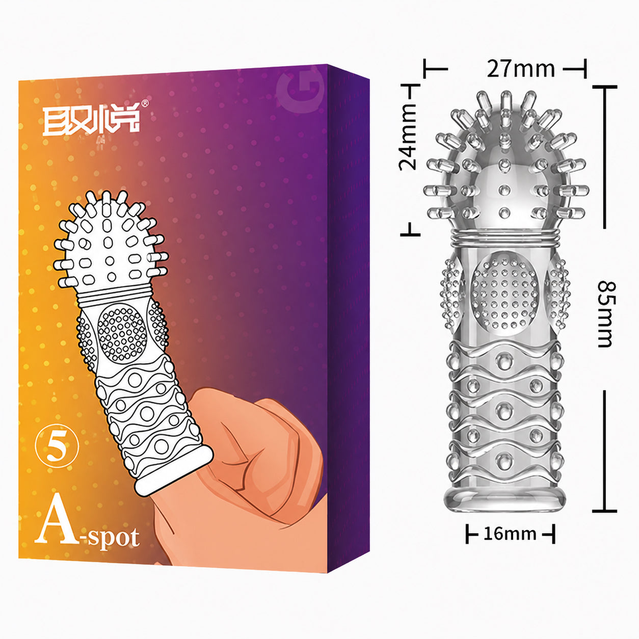 Pleasure-enhancing Reusable finger cot