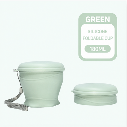 🌈Macaron Foldable Silicone Cup – Food-Grade & Heat-Resistant, Collapsible & Portable Travel Cup for Outdoor & Daily Use
