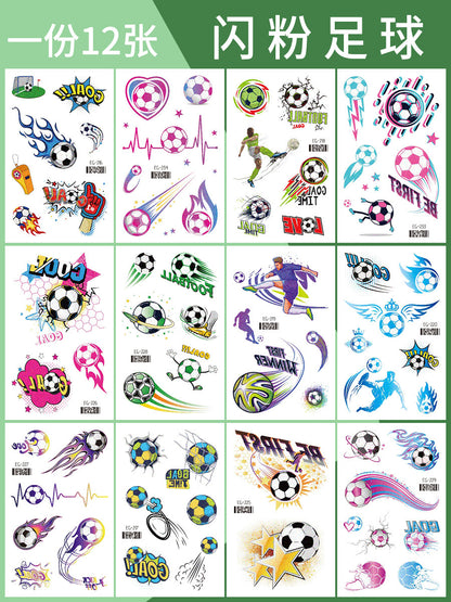 Cartoon Glitter Tattoo Stickers