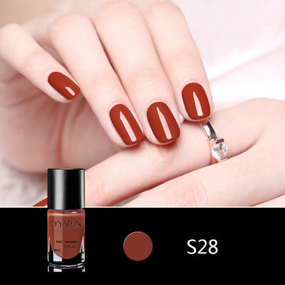 Quick-drying, no-bake, long-lasting, peelable nail polish for manicure