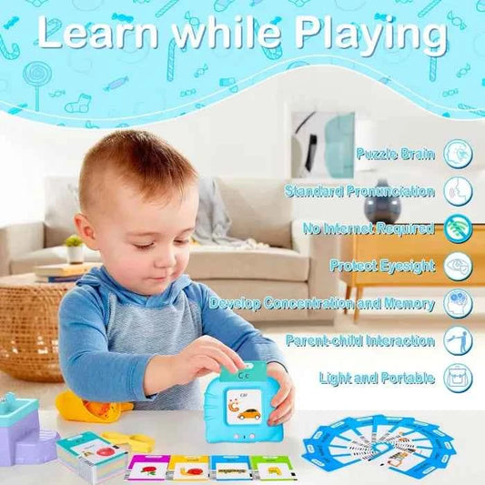 📚Talking Flash Cards – Bilingual Learning Toy for 3-6 Year Old Kids