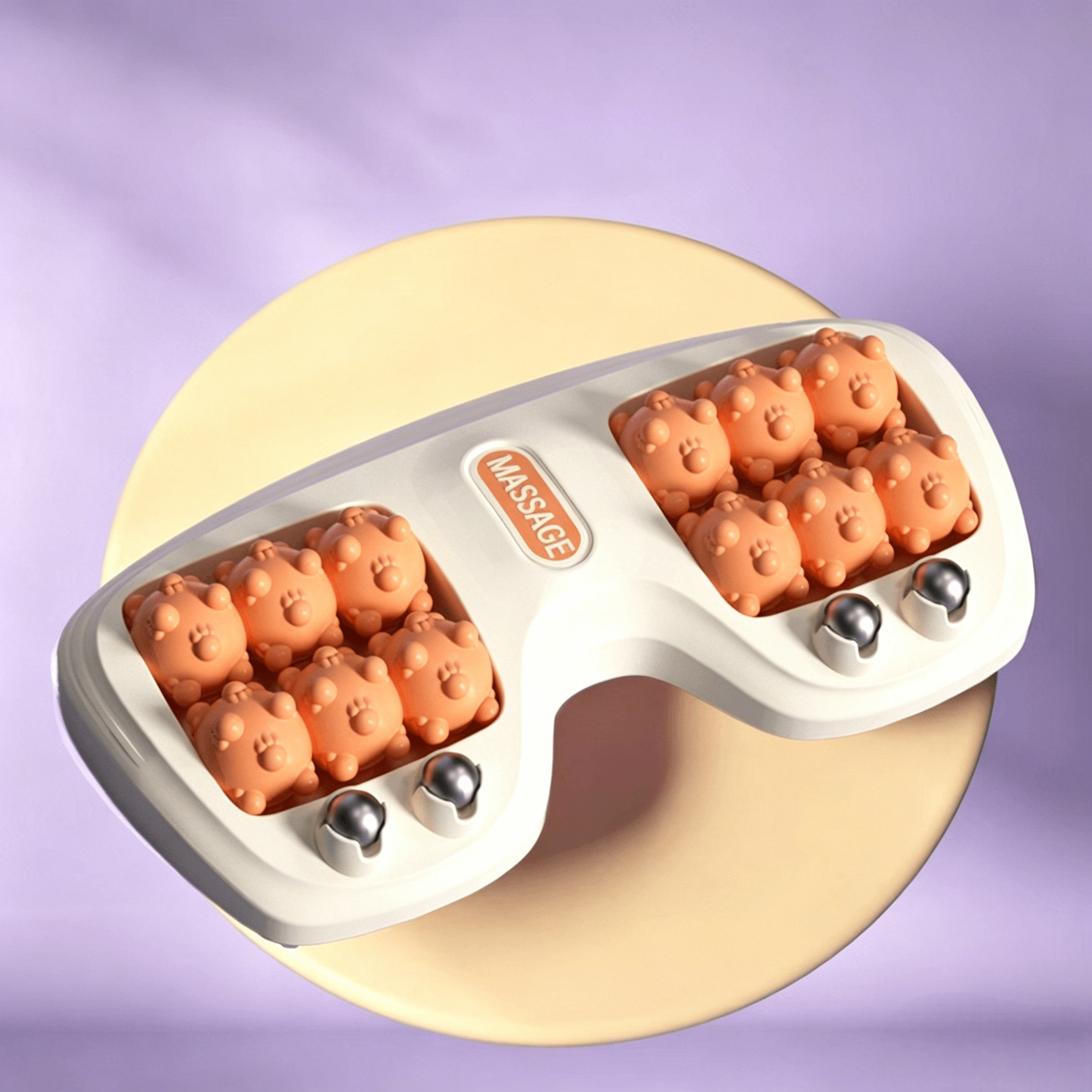 💜Portable Dual Foot Massage Roller – Dual Rolling Heads for Deep Tissue Massage, Non-Slip & Lightweigh