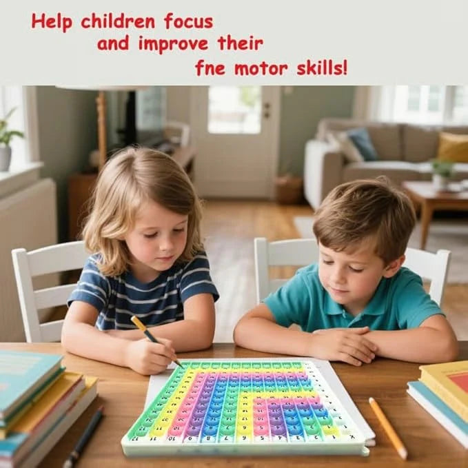 12x12 Multiplication Table Board Game – Portable Math Practice and Learning Toy for Kids