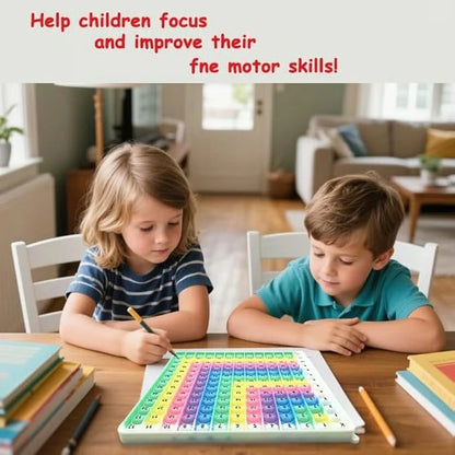 12x12 Multiplication Table Board Game – Portable Math Practice and Learning Toy for Kids