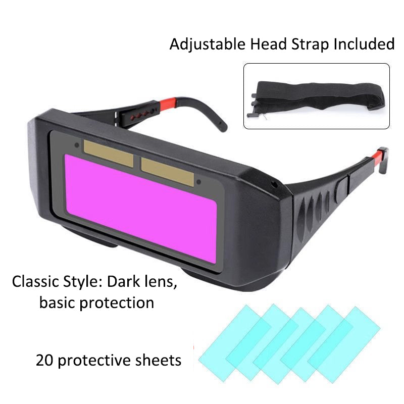 Auto Dimming Welding Glasses – Protective Eye Goggles for Welders