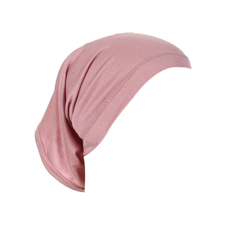 Modal Solid Color Tube Cap & Hijab Underscarf for Women – Soft Mercerized Cotton Inner Hijab Cap