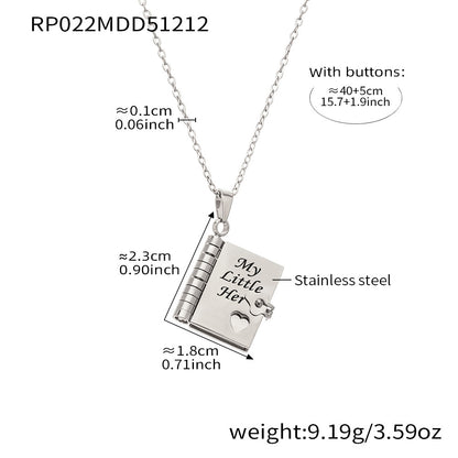 My Little Star Book Necklace