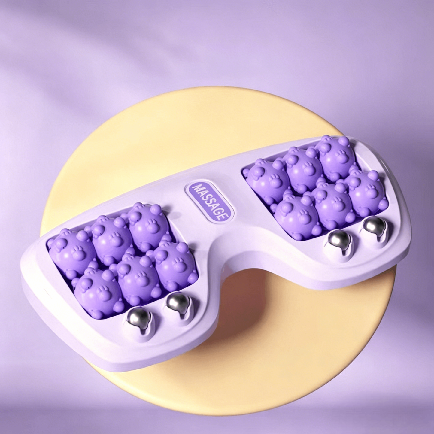 💜Portable Dual Foot Massage Roller – Dual Rolling Heads for Deep Tissue Massage, Non-Slip & Lightweigh