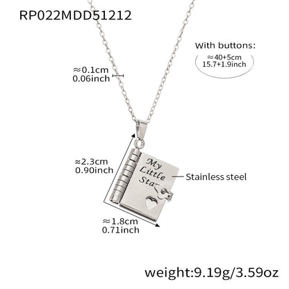 My Little Star Book Necklace