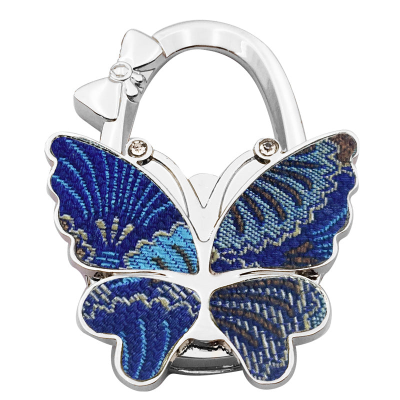 🦋✨ Sparkly Butterfly Foldable Handbag Hook – Cute Portable Non-Slip Purse Hanger for Girls, Travel & Restaurants
