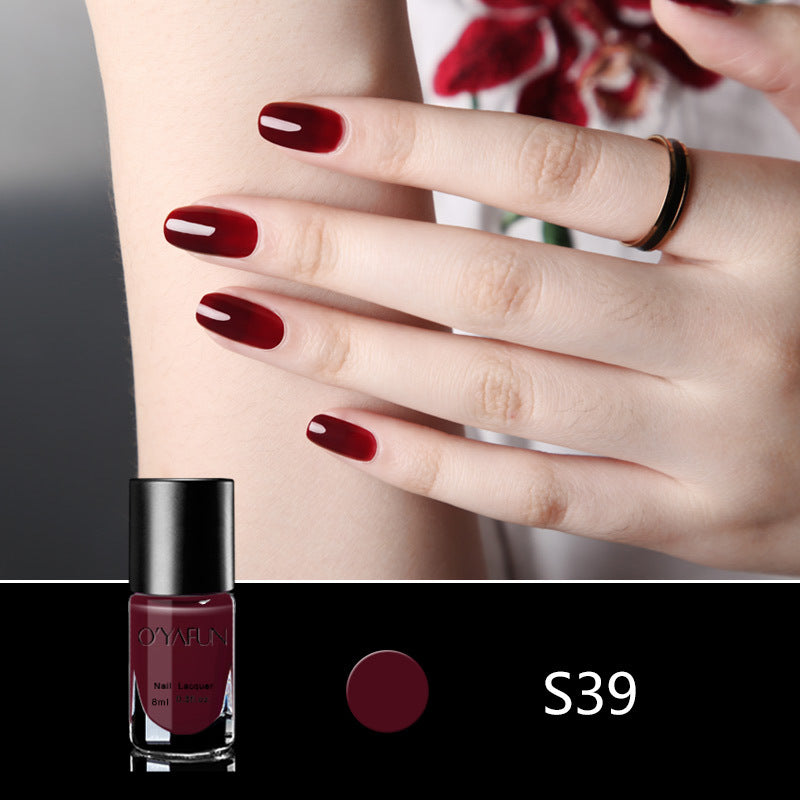 Quick-drying, no-bake, long-lasting, peelable nail polish for manicure