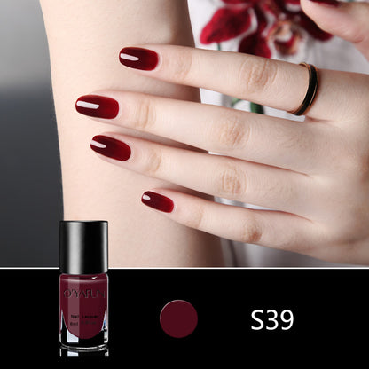 Quick-drying, no-bake, long-lasting, peelable nail polish for manicure