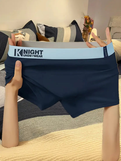 Men's Breathable Color-Block Boxer Briefs